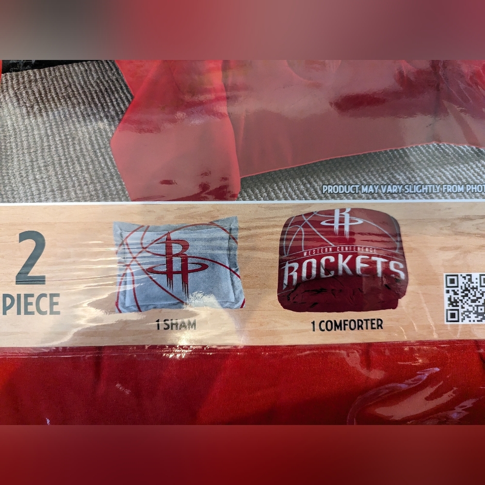 NBA Houston Rockets Twin Bedding Set - Picture 2 of 4